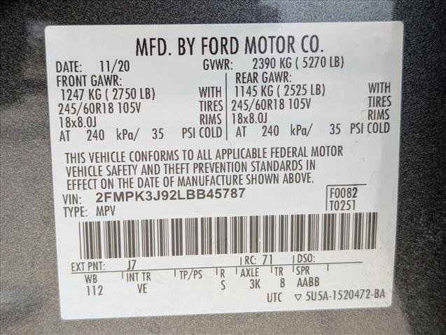 Used 2020 Ford Edge SEL w/ Convenience Package FWD image 20