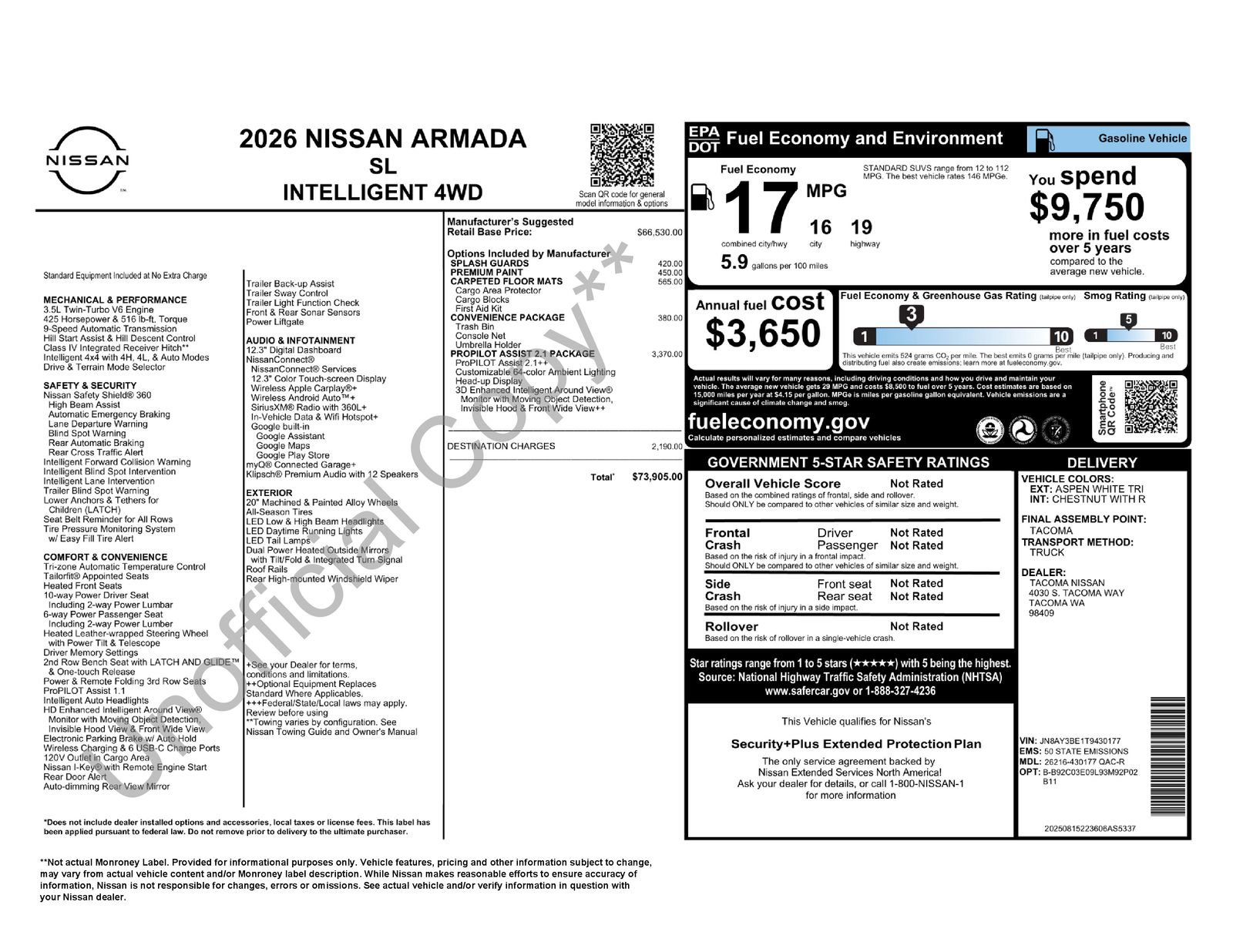 New 2026 Nissan Armada SL image 30