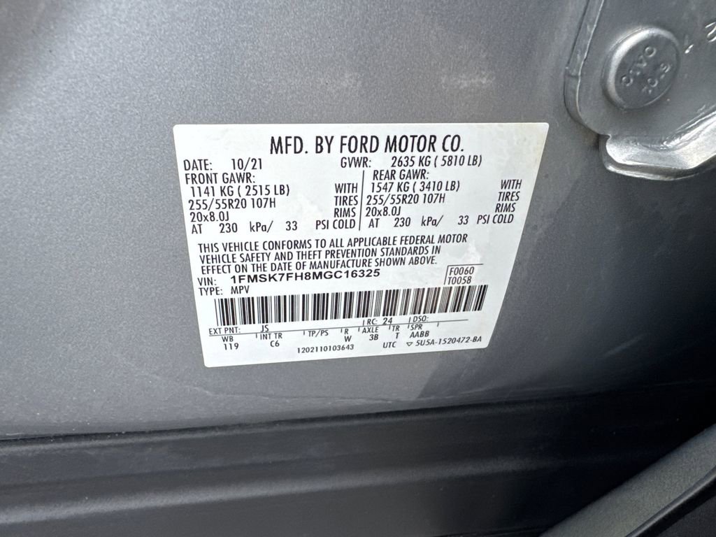Used 2021 Ford Explorer Limited w/ Equipment Group 301A RWD image 35