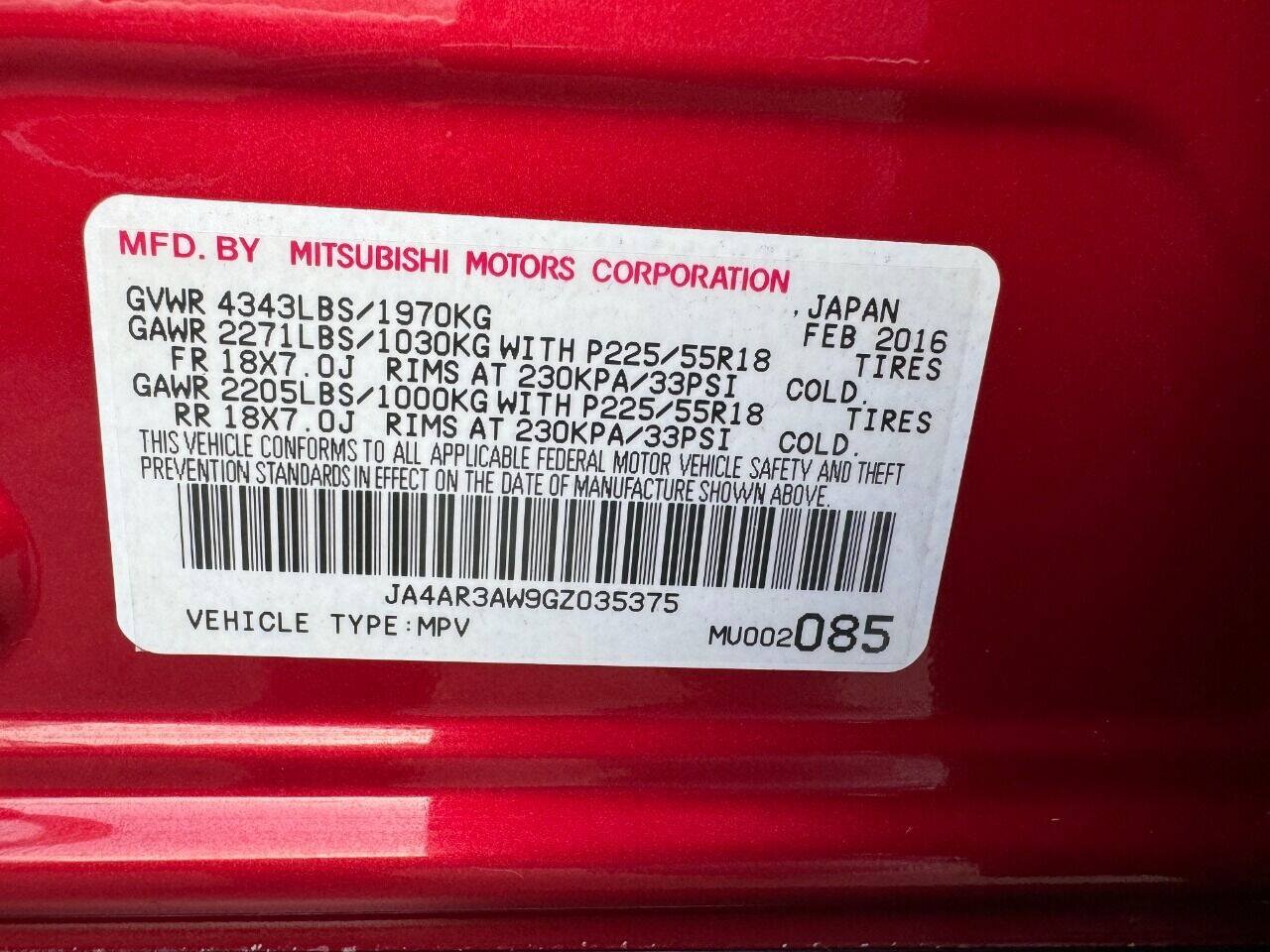 Used 2016 Mitsubishi Outlander Sport SE AWD/4WD image 34