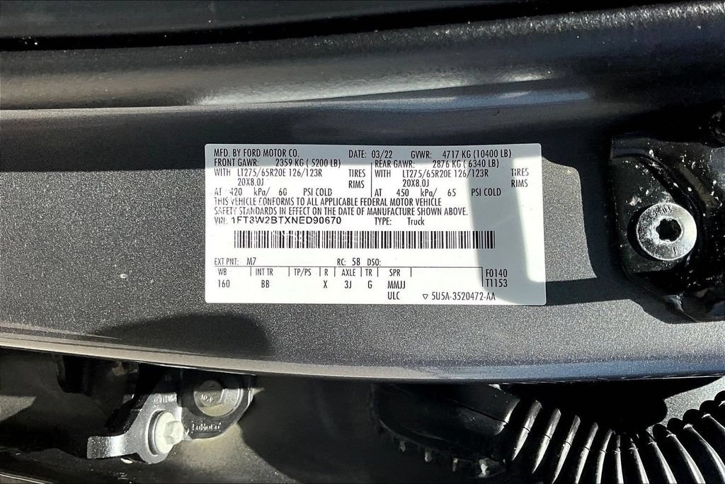 Certified 2022 Ford F250 Platinum AWD/4WD image 18