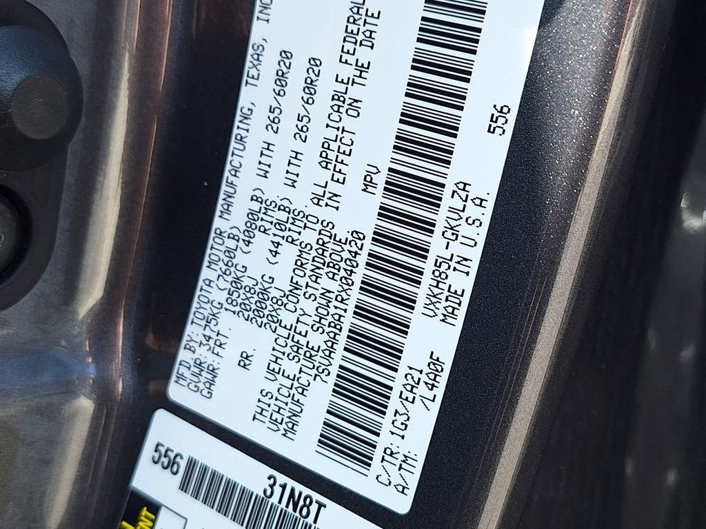 Used 2024 Toyota Sequoia Limited w/ Tow Technology Package AWD/4WD image 38