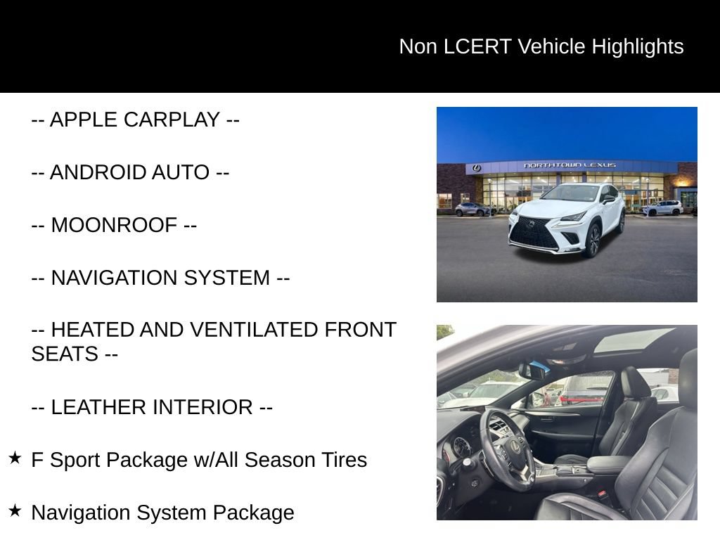 Used 2018 Lexus NX 300 F Sport w/ F Sport Premium Package AWD/4WD image 29