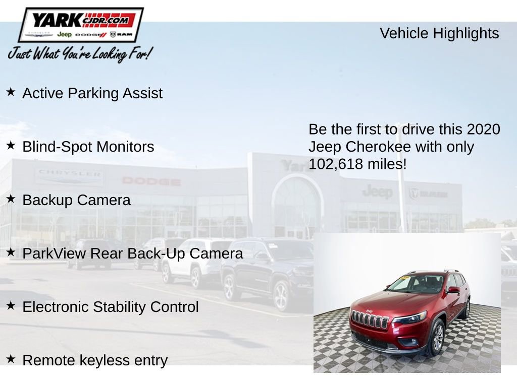 Certified 2020 Jeep Cherokee Latitude Lux w/ Quick Order Package 26H Lux image 13