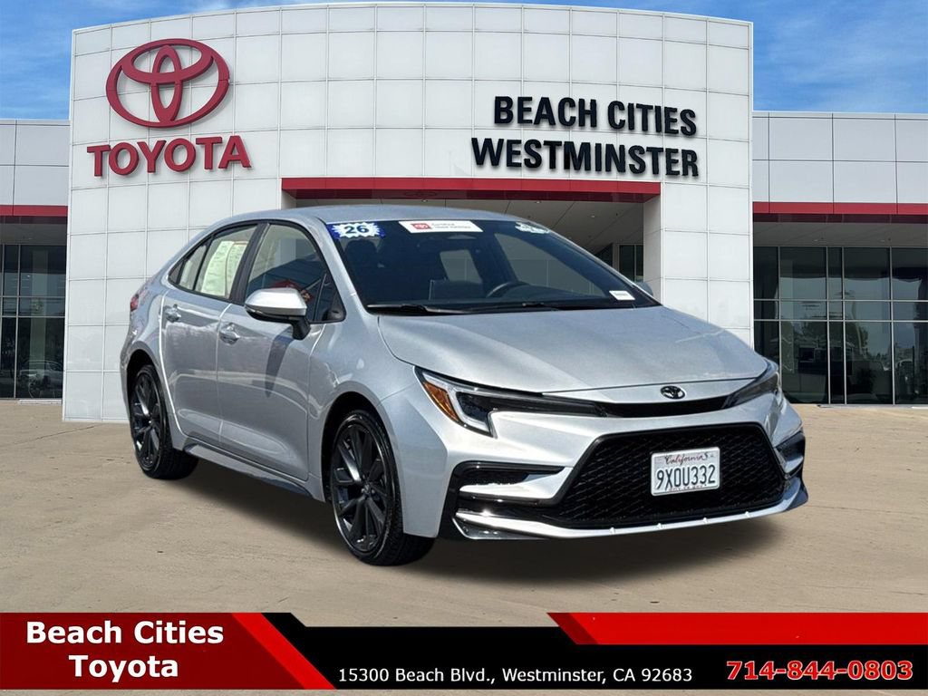 Certified 2026 Toyota Corolla SE w/ SE Package FWD image 2