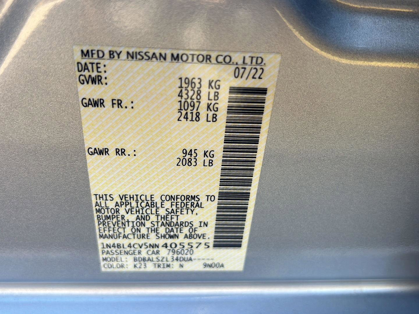 Used 2022 Nissan Altima 2.5 SR image 39