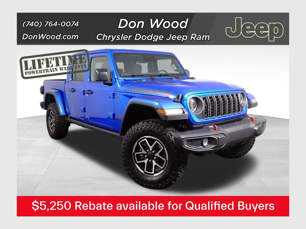 New 2026 Jeep Gladiator Rubicon w/ Steel Power Dome Hood Package AWD/4WD image 1