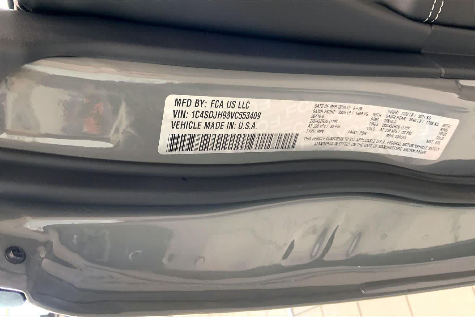 New 2027 Dodge Durango SRT Hellcat w/ Premium Group AWD/4WD image 15