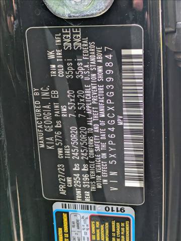 Used 2023 Kia Telluride S w/ S Sunroof Package FWD image 26