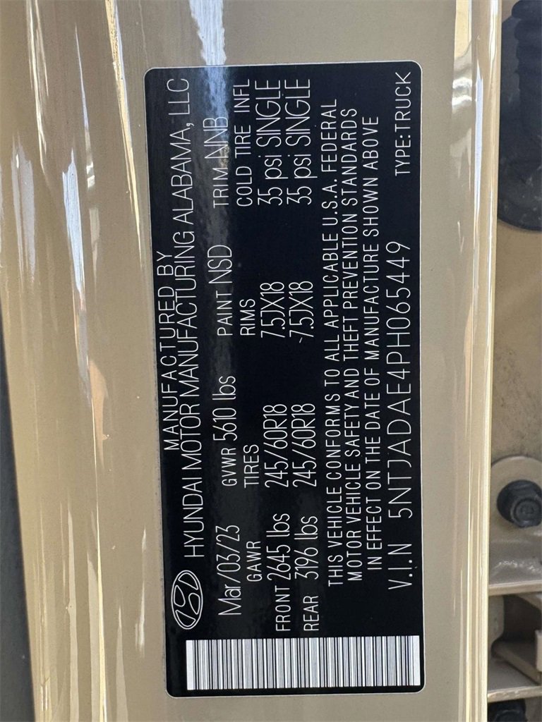 Used 2023 Hyundai Santa Cruz SE image 16