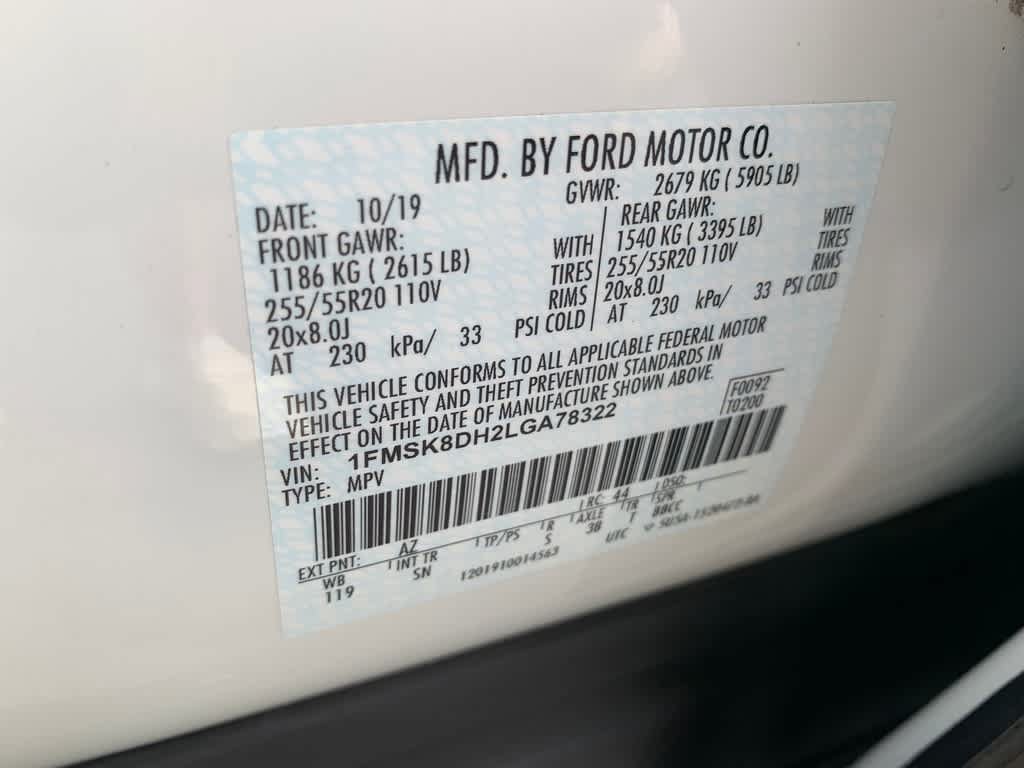 Used 2020 Ford Explorer XLT w/ Equipment Group 202A AWD/4WD image 28