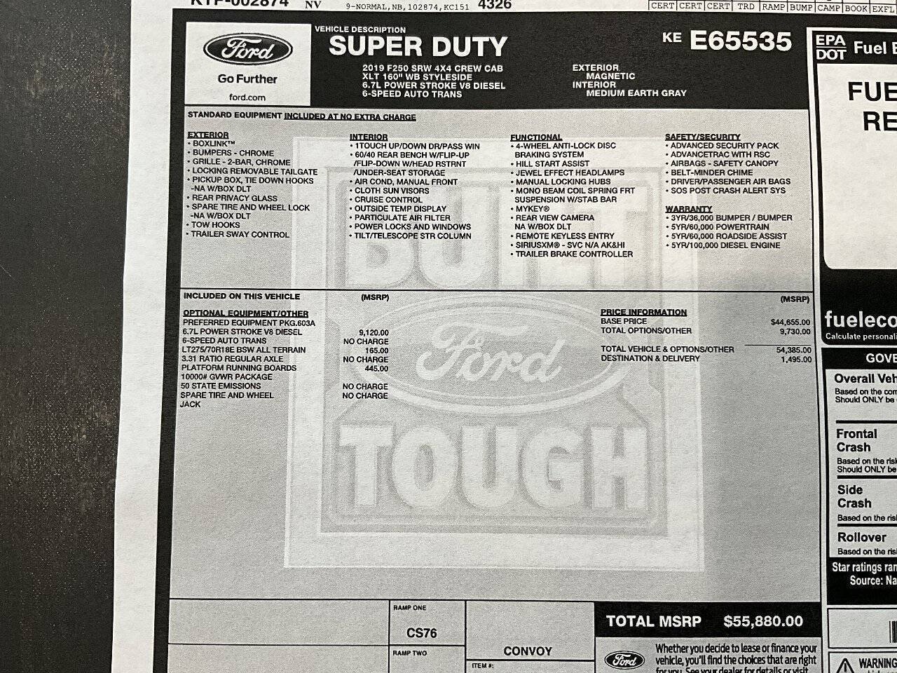 Used 2019 Ford F250 XLT AWD/4WD image 53