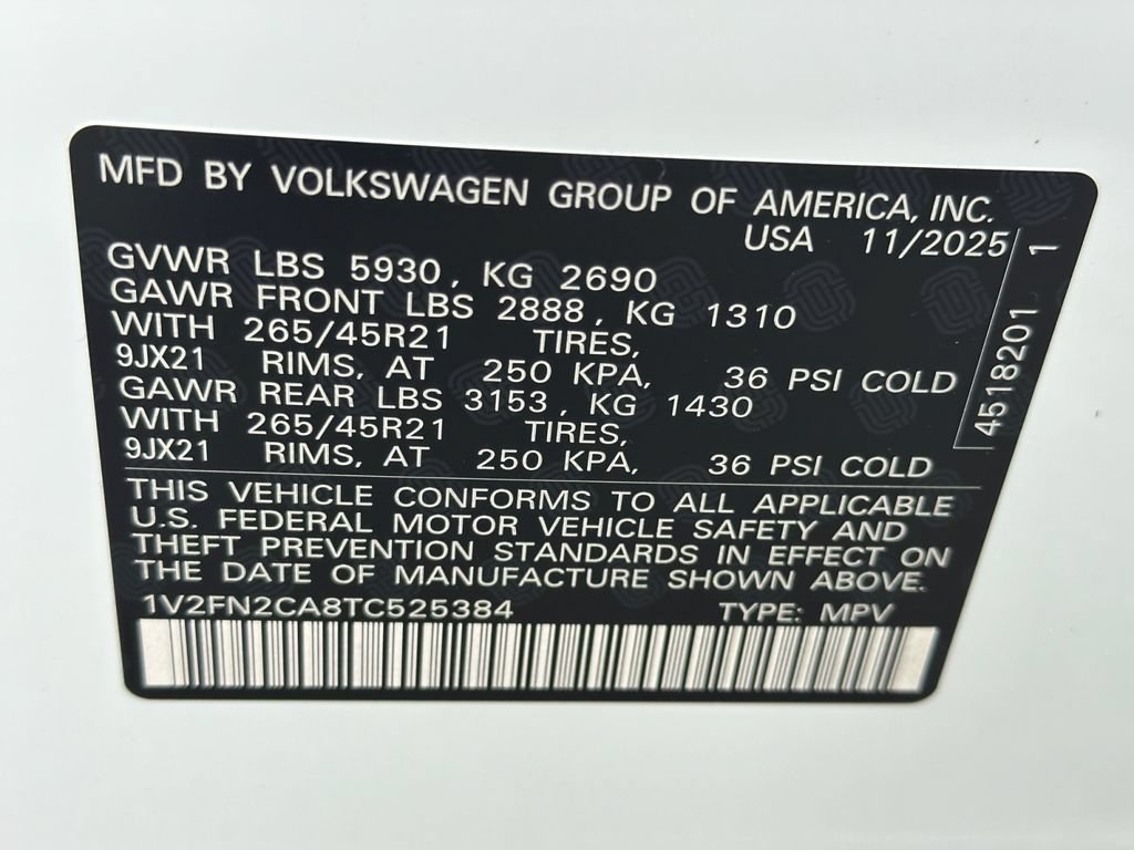 New 2026 Volkswagen Atlas SEL Premium R-Line AWD/4WD image 23