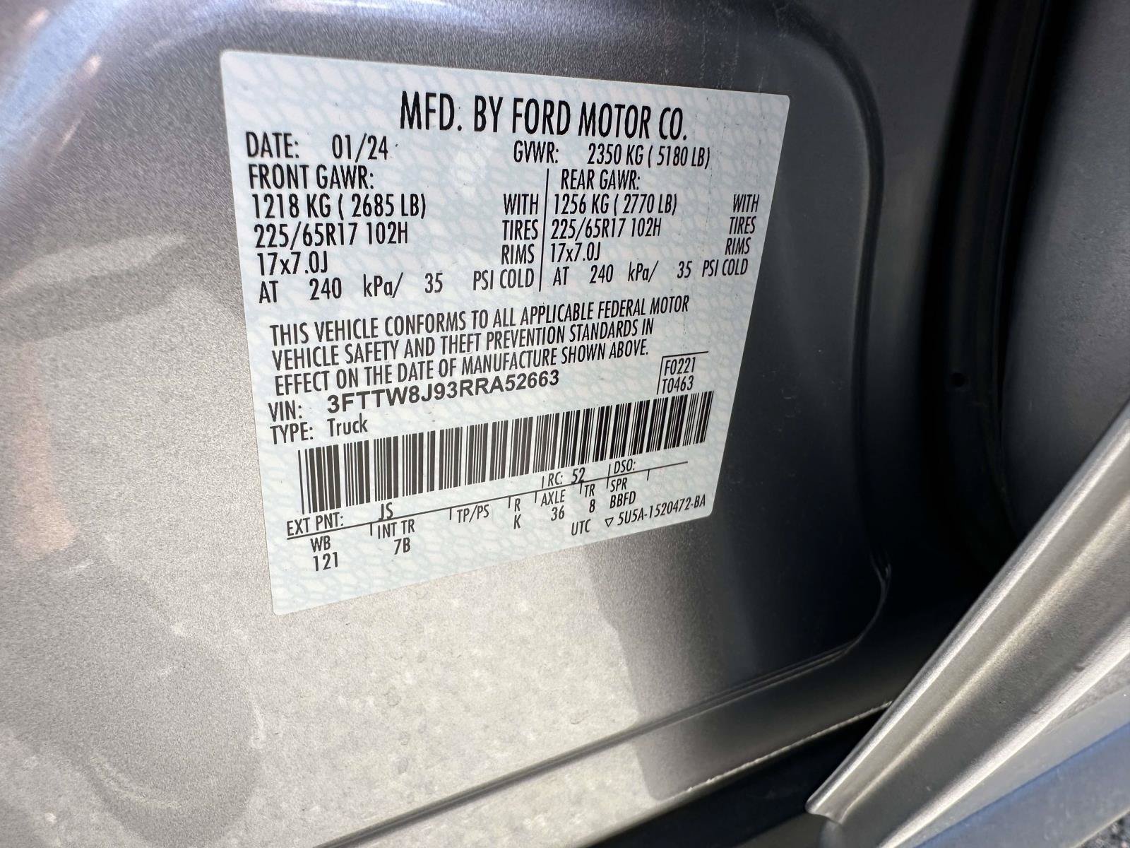 Used 2024 Ford Maverick XLT w/ Equipment Group 300A Standard AWD/4WD image 33