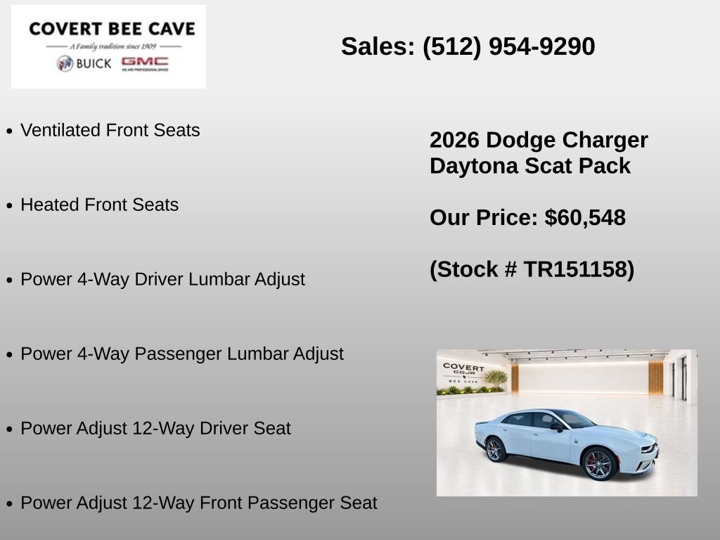 New 2026 Dodge Charger Daytona Scat Pack w/ Track Package AWD/4WD image 28