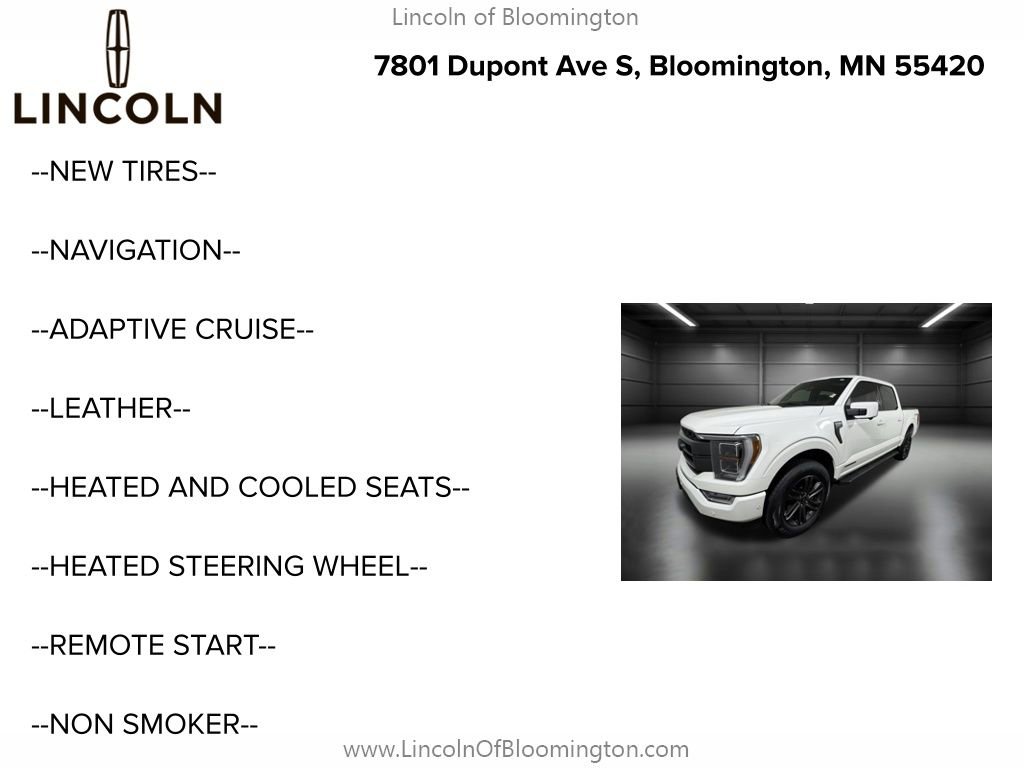 Used 2022 Ford F150 Lariat w/ Equipment Group 502A High image 5