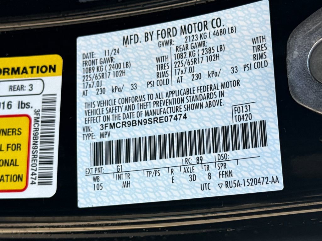 Used 2025 Ford Bronco Sport Big Bend w/ Black Appearance Package image 28