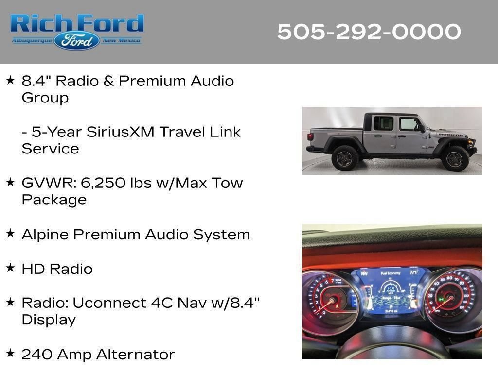 Used 2021 Jeep Gladiator Rubicon AWD/4WD image 51