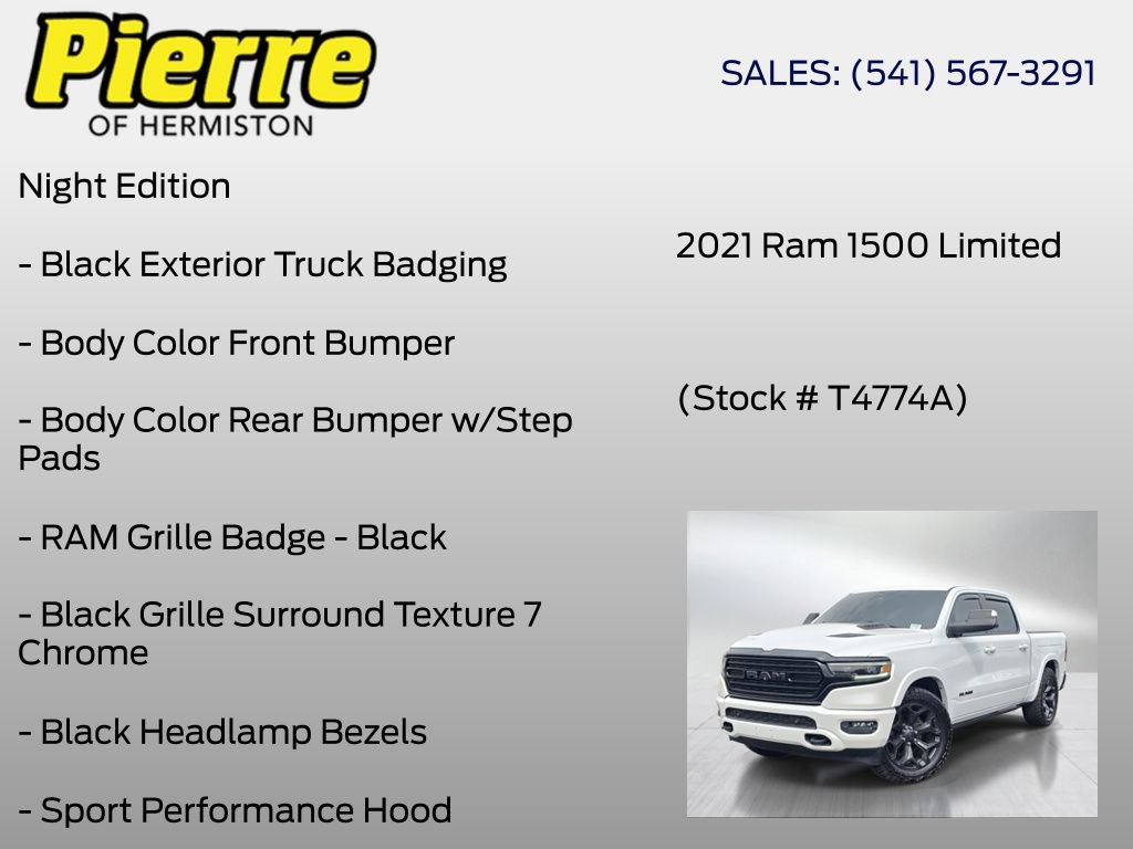 Used 2021 RAM 1500 Limited w/ Night Edition AWD/4WD image 18