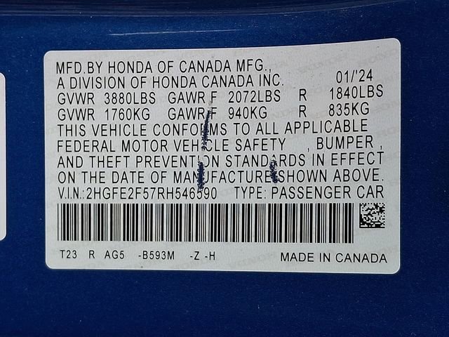 Used 2024 Honda Civic Sport image 29