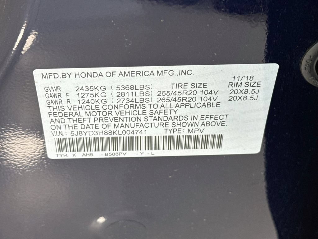 Used 2019 Acura MDX w/ Advance Package FWD image 36