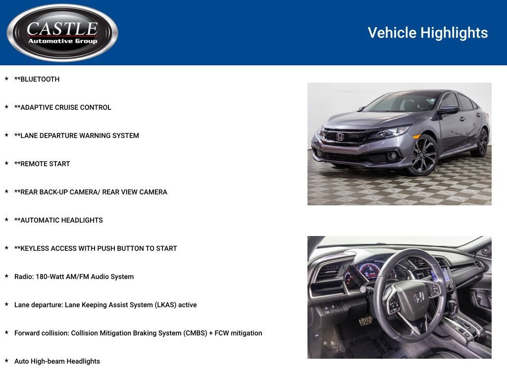 Used 2021 Honda Civic Sport image 3