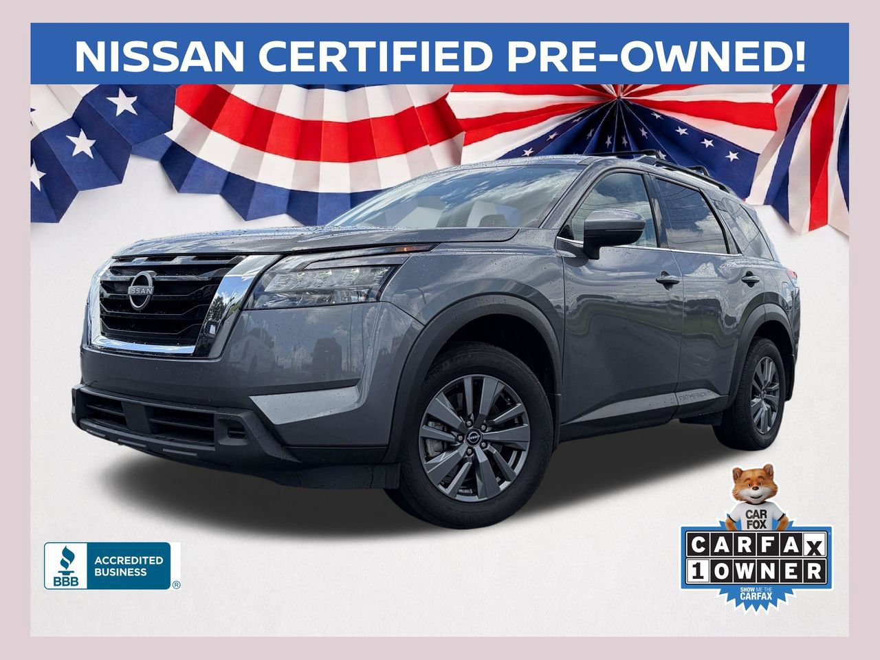 Certified 2025 Nissan Pathfinder SV w/ SV Premium Package FWD image 1