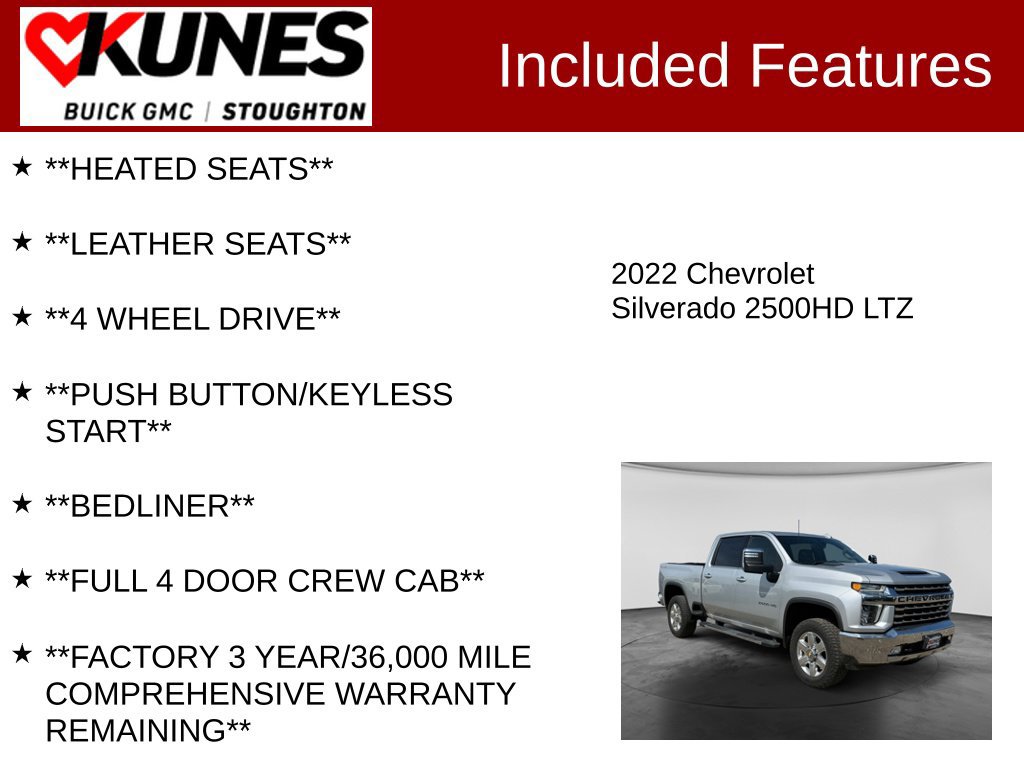 Used 2022 Chevrolet Silverado 2500 LTZ w/ LTZ Convenience Package AWD/4WD image 3