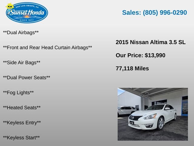 Used 2015 Nissan Altima 3.5 SL FWD image 6