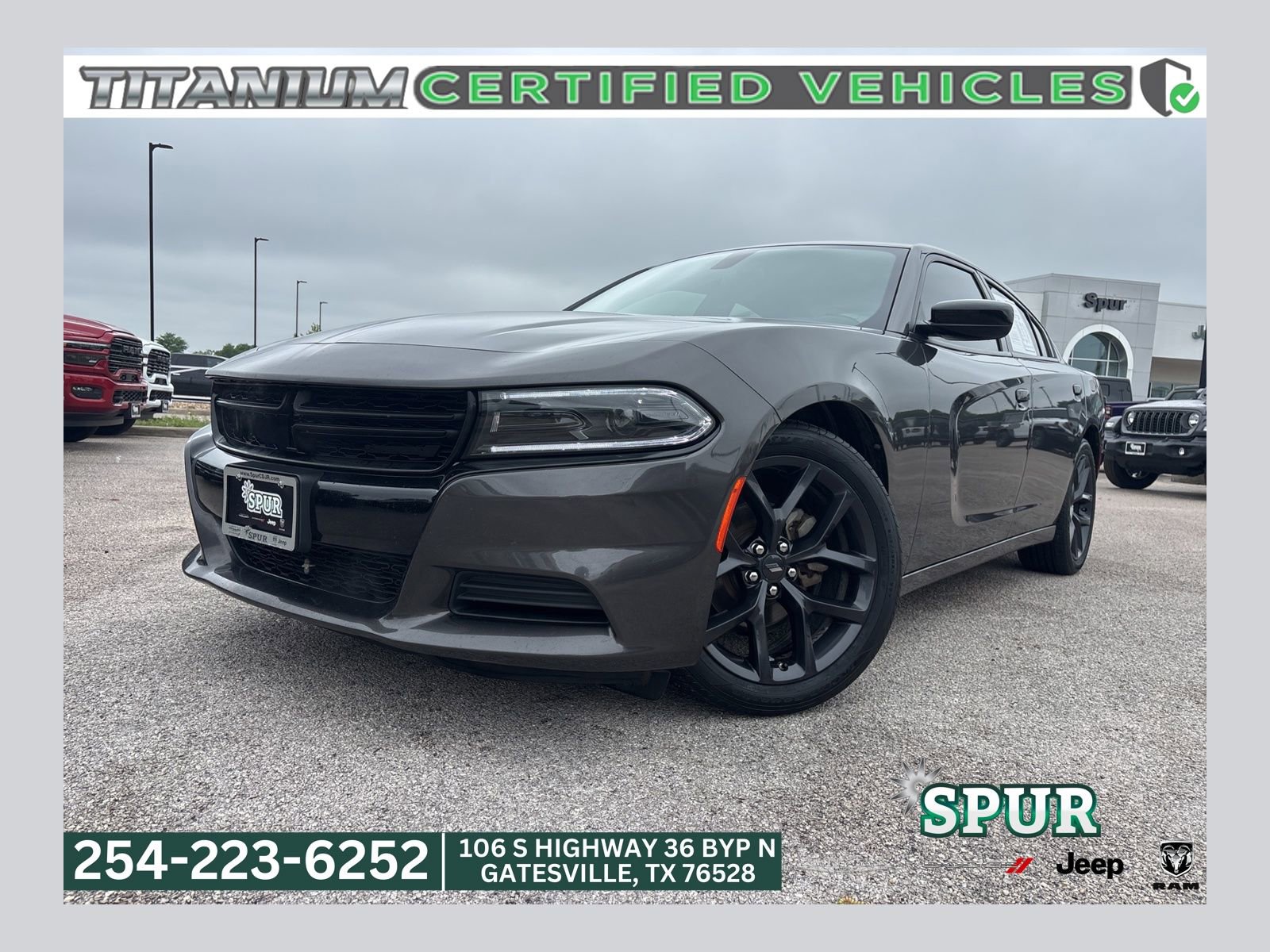 Used 2023 Dodge Charger SXT w/ Blacktop Package RWD image 1