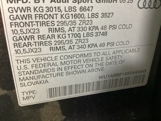 New 2025 Audi RS Q8 performance image 14