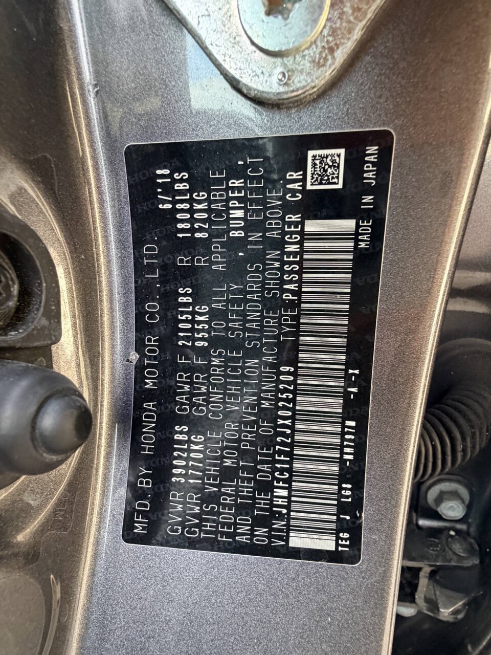 Used 2018 Honda Civic EX-L image 8