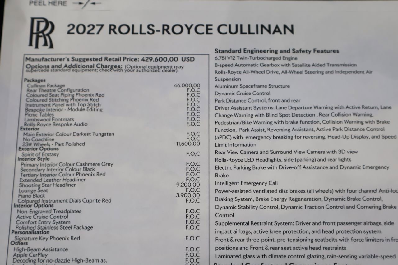 New 2026 Rolls-Royce Cullinan AWD/4WD image 25