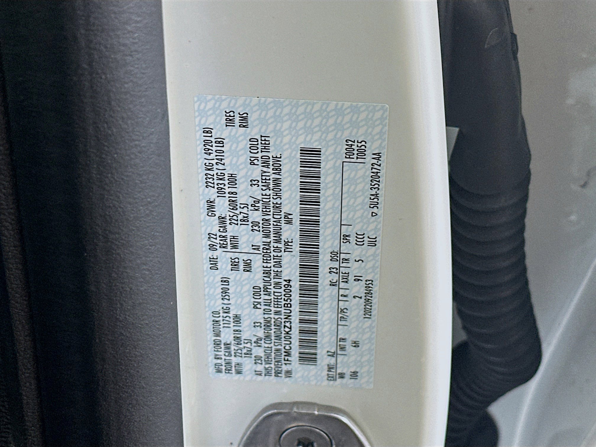 Used 2022 Ford Escape SEL w/ Technology Package image 12