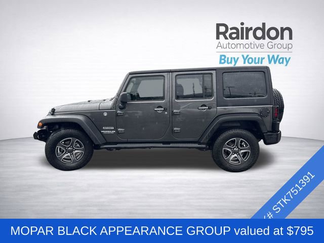 Used 2017 Jeep Wrangler Unlimited Sport w/ Mopar Black Appearance Group image 4
