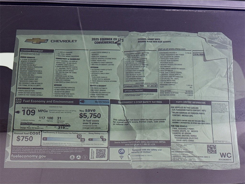 New 2025 Chevrolet Equinox EV LT w/ Convenience Package II image 20