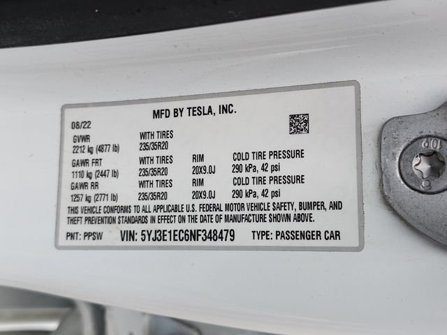 Used 2022 Tesla Model 3 Performance AWD/4WD image 32