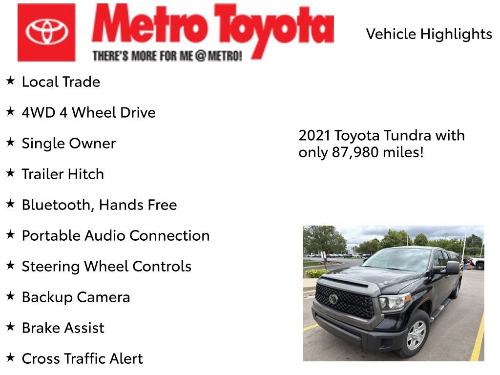 Used 2021 Toyota Tundra SR AWD/4WD image 4