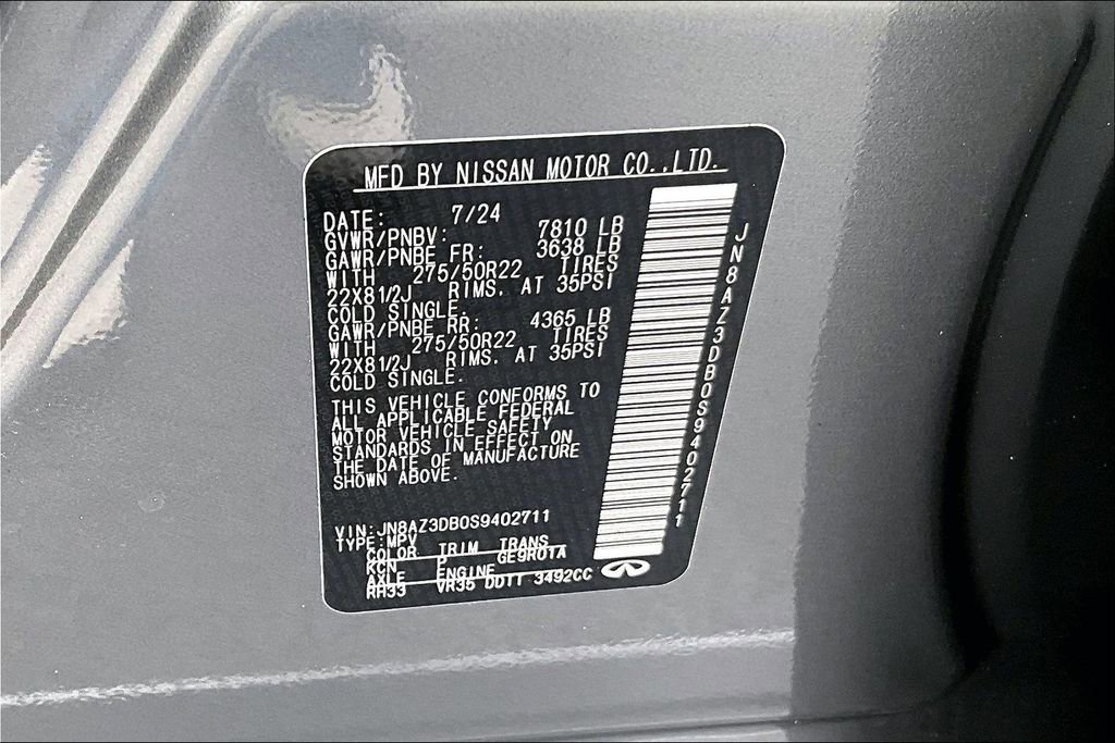 Used 2025 INFINITI QX80 Sensory image 36