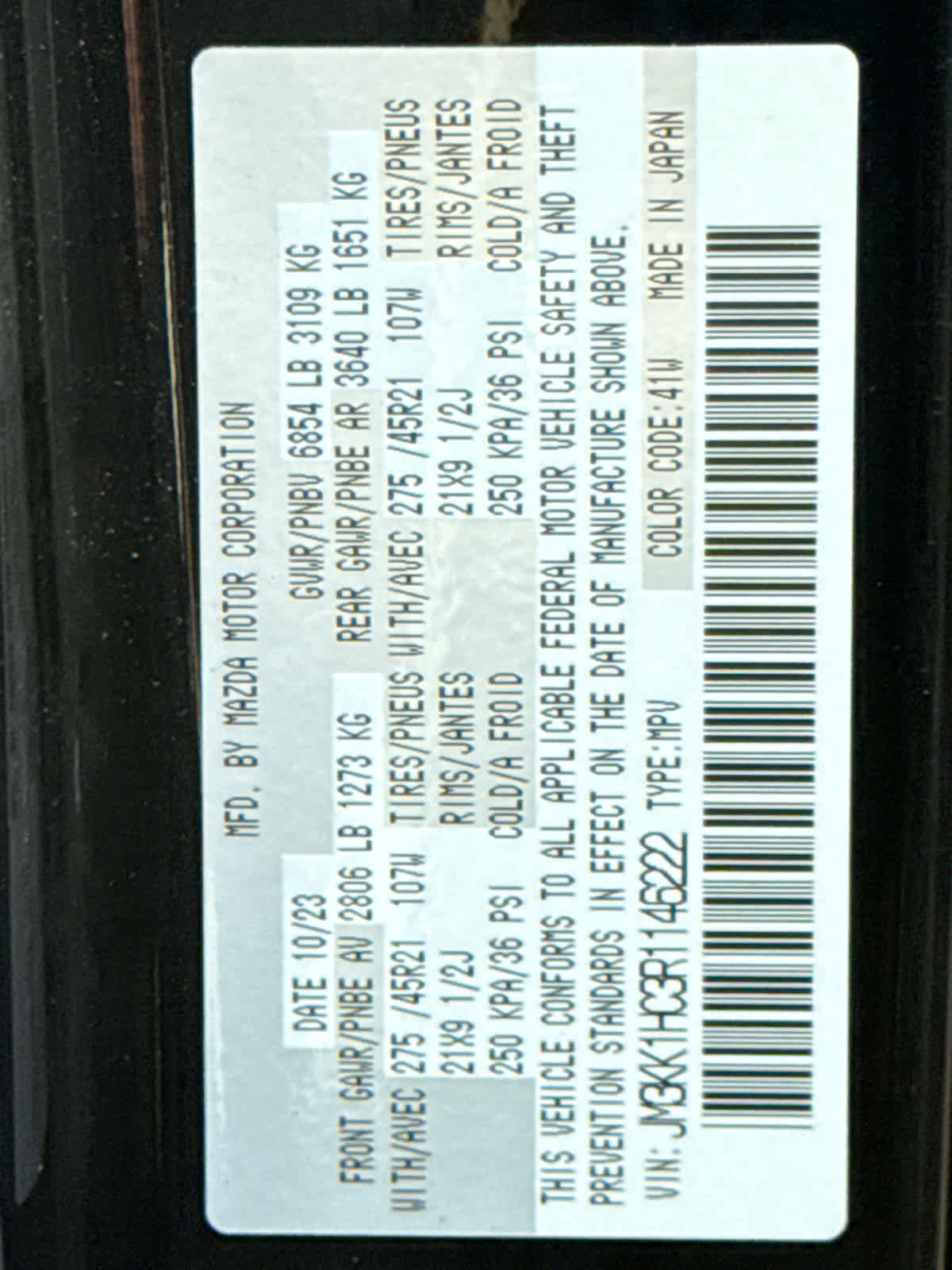 Certified 2024 MAZDA CX-90 3.3 Turbo S image 22