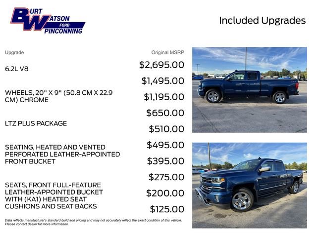 Used 2018 Chevrolet Silverado 1500 LTZ Z71 w/ LTZ Plus Package image 3