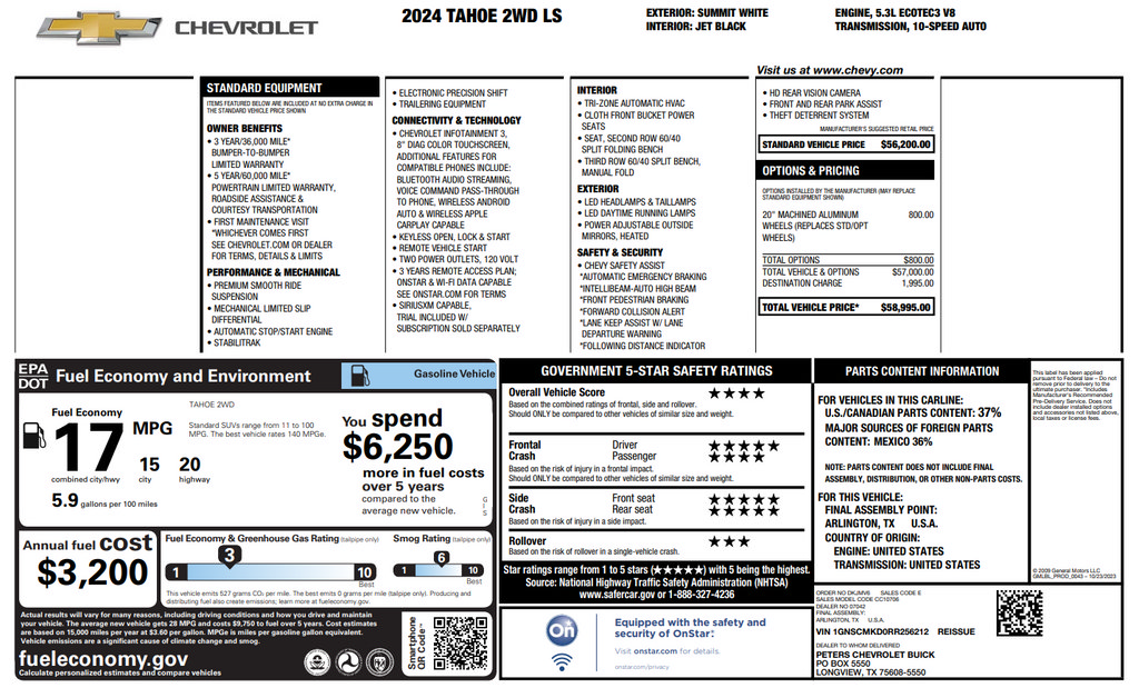 Used 2024 Chevrolet Tahoe LS RWD image 36
