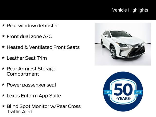 Used 2018 Lexus RX 350 AWD w/ Premium Package image 16