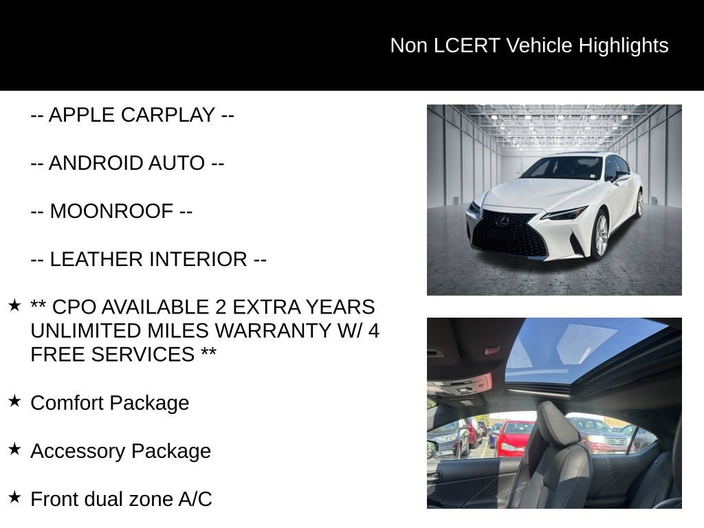 Used 2021 Lexus IS 300 AWD w/ Comfort Package image 26