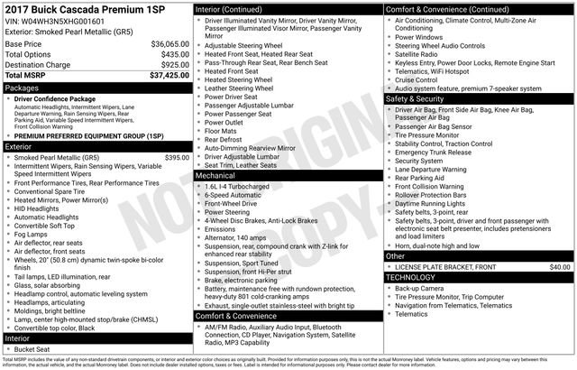 Used 2017 Buick Cascada Premium image 6