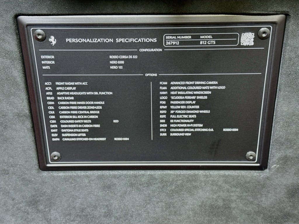 Certified 2021 Ferrari 812 GTS RWD image 22