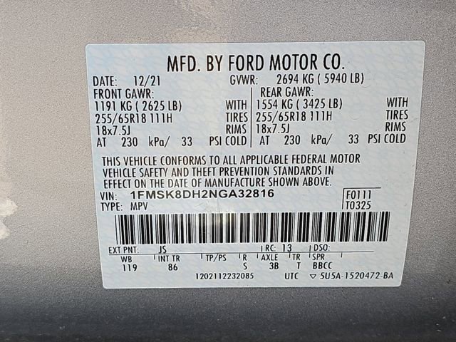 Used 2022 Ford Explorer XLT image 38