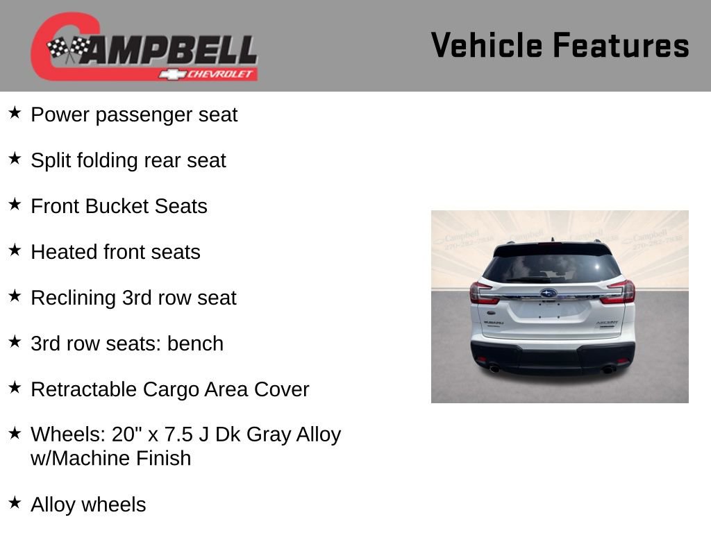 Used 2023 Subaru Ascent Limited w/ Technology Package AWD/4WD image 21