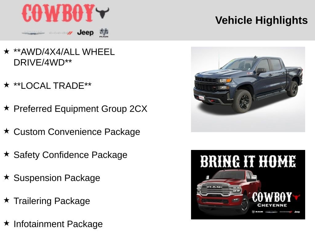 Used 2022 Chevrolet Silverado 1500 Custom Trail Boss w/ Safety Confidence Package image 2