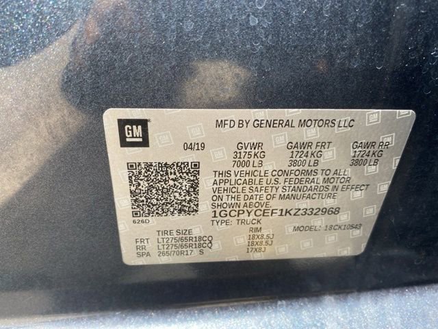 Used 2019 Chevrolet Silverado 1500 Custom Trail Boss w/ Custom Convenience Package AWD/4WD image 34